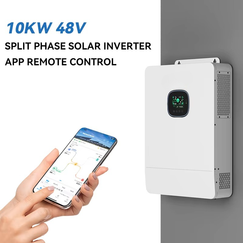 Split Phase Inverter 10Kw 110V 220V - 110V 220V Hybrid Off Grid Solar