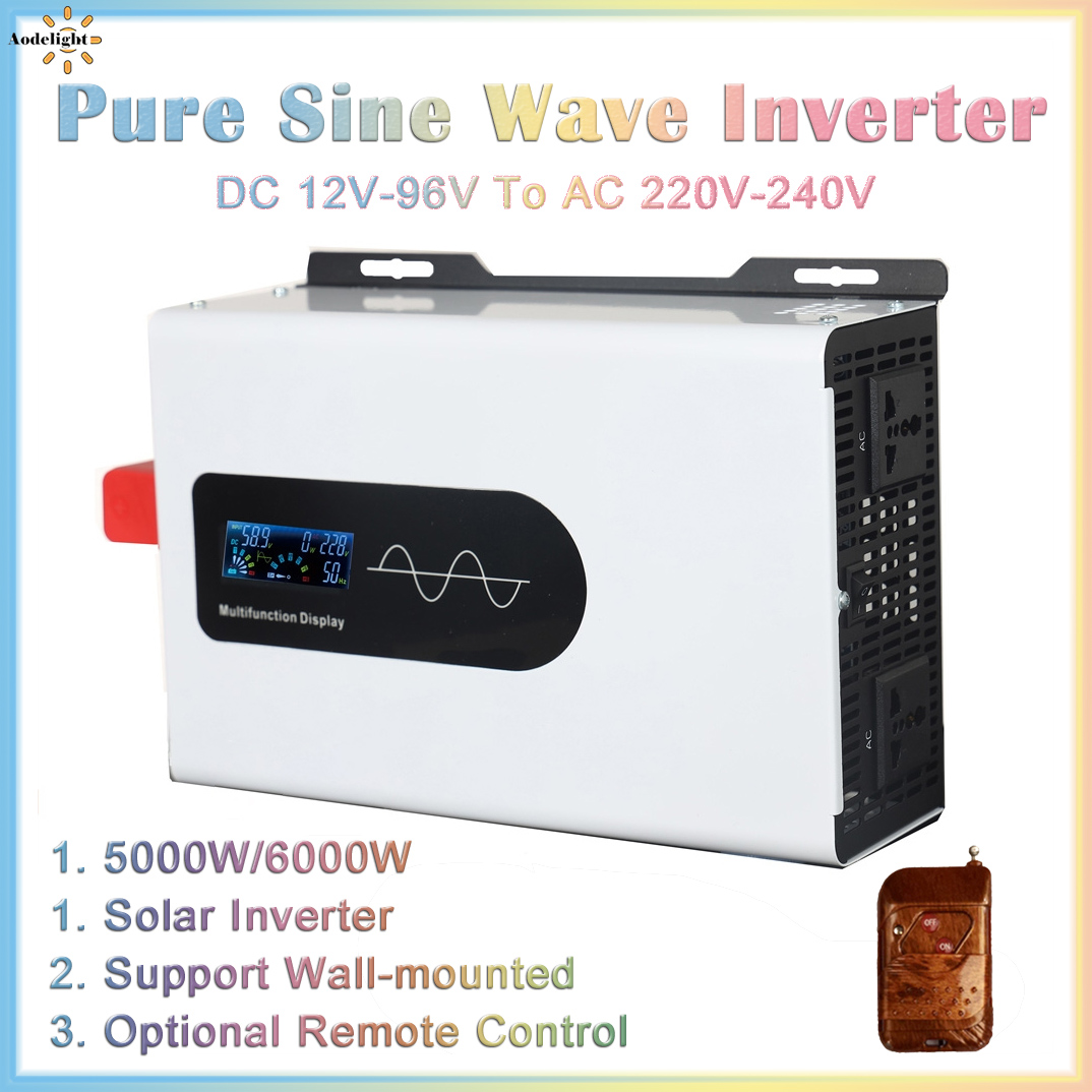 Off Grid Solar Inverter 48V 6000W - Pure Sine Wave Inverter 12v 220v