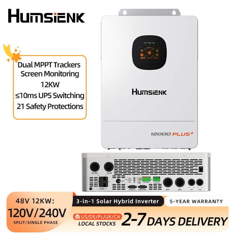 Mppt Hybrid Inverter 48V 8Kw 3 Phase - Humsienk 48V 12KW/8KW 3-in-1 Solar Hybrid
