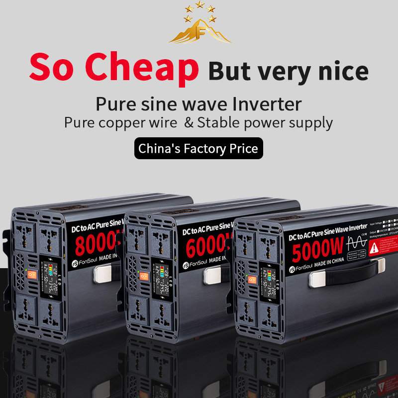 Pure Sine Wave Inverter 5000W 48V 220V - 5KW 6KW 8KW Pure Sine Wave