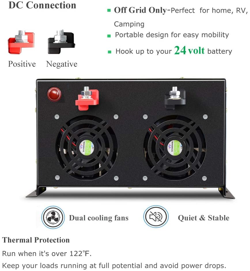 Pure Sine Wave Inverter 5000W 48V 220V - Off Grid Pure Sine Wave Solar