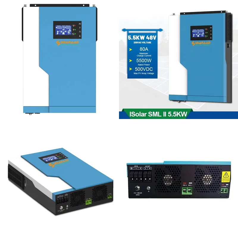 Hybrid Solar Inverter 5.5Kw Mppt 48V - Solar Controller 3.5KW 5.5KW Hybrid Solar