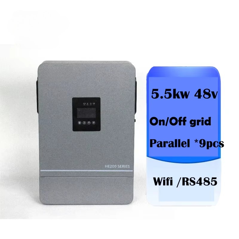 Hybrid Solar Inverter 5.5Kw Mppt 48V - 3.6kw 5.5kw 24V 48V 6.2kw Best