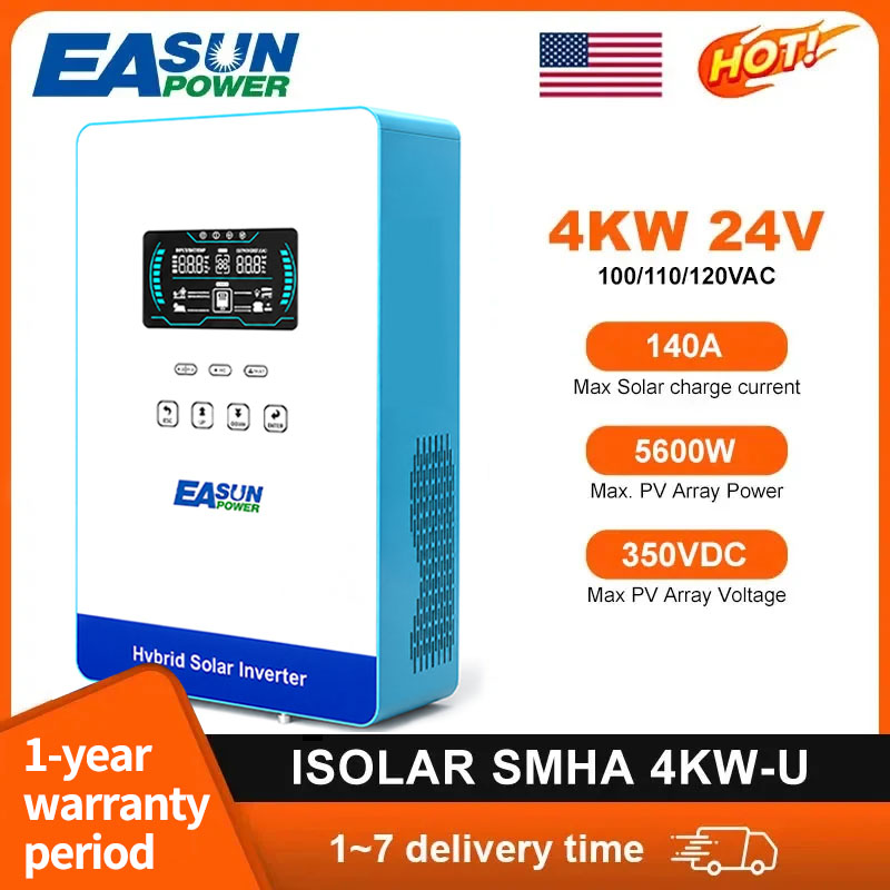 Grid Tie Inverter Limiter 2000W - EASUN POWER 4000W Hybrid Inverter 110V
