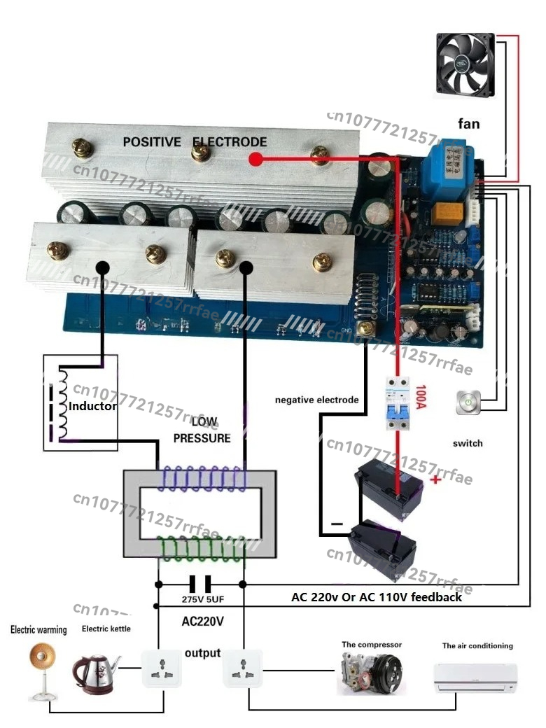 12v 24v 36v 48V 60v 72v DC to  - Pure Sine Wave Inverter Board 24V 48V ulasan dan harga
