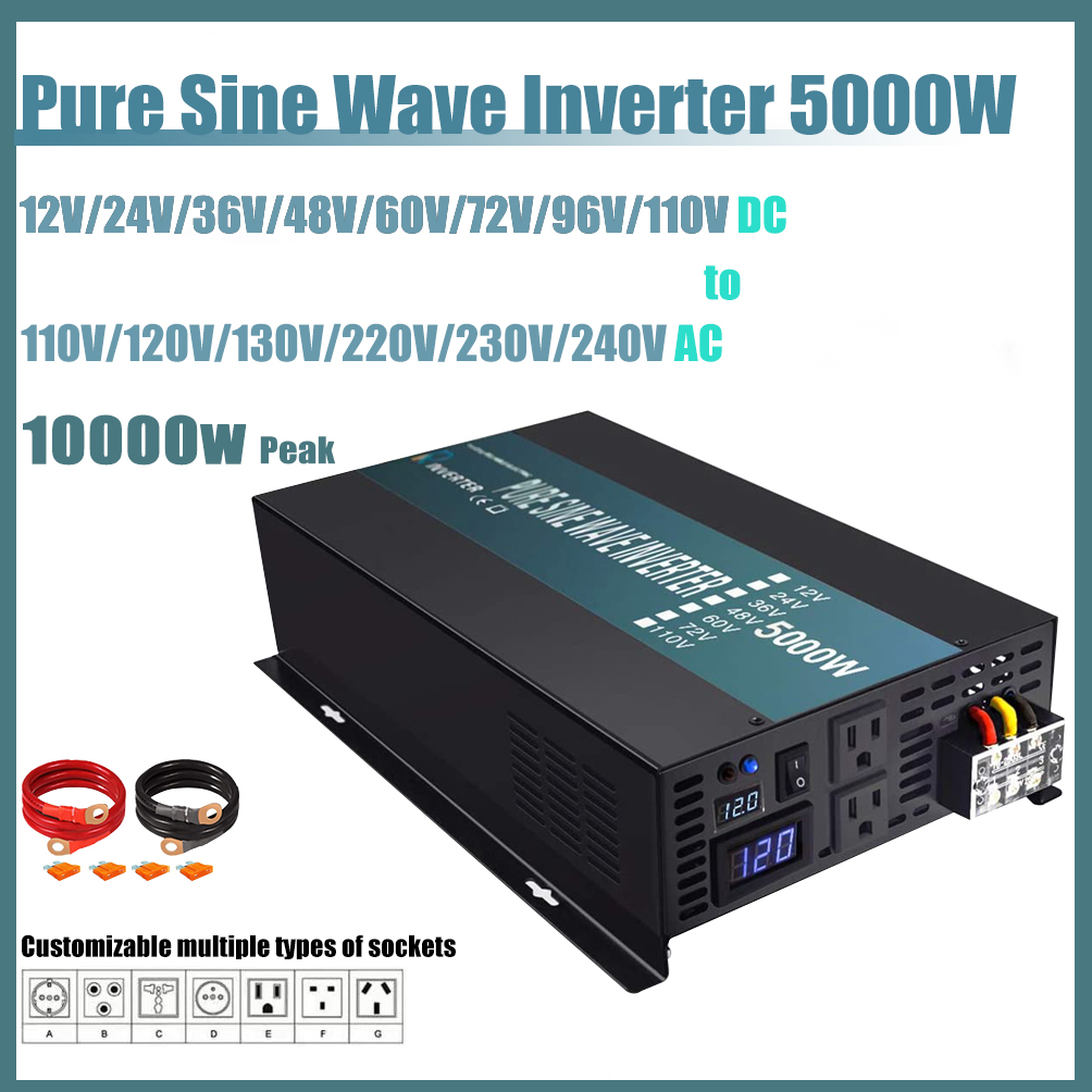 Off Grid Pure Sine Wave Solar  - Pure Sine Wave Inverter 5000W 48V 220V ulasan dan harga