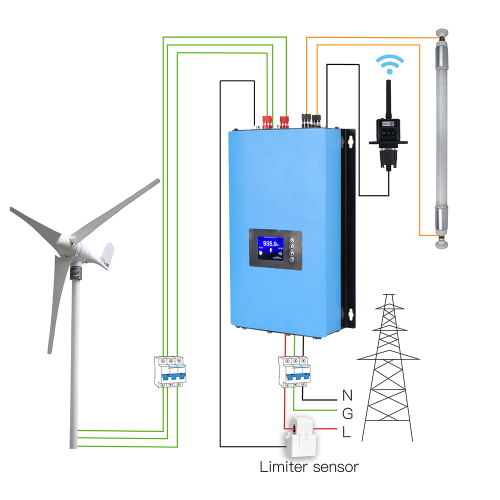 Y&H 2000W MPPT Wind Power On G - Grid Tie Inverter Limiter 2000W ulasan dan harga