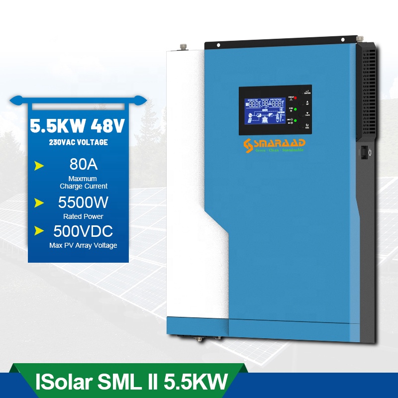 High Frequency Solar Controlle - Hybrid Solar Inverter 5.5Kw Mppt 48V ulasan dan harga