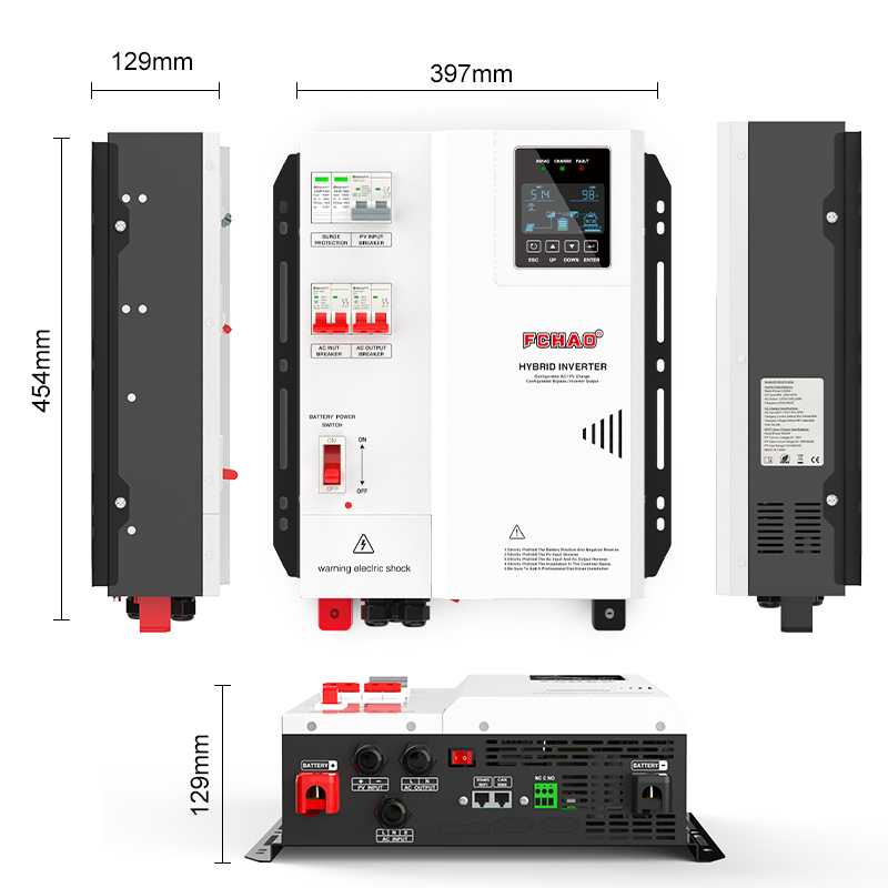 Fchao Solar Hybrid Inverter 3K - Hybrid Solar Inverter 5.5Kw Mppt 48V ulasan dan harga