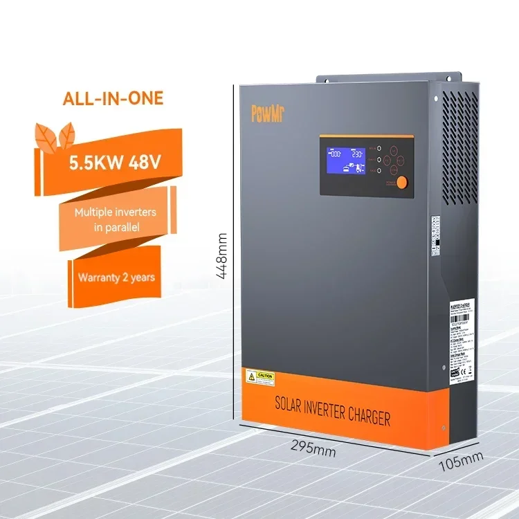 3-Phase Hybrid Solar Inverter  - Hybrid Solar Inverter 5.5Kw Mppt 48V ulasan dan harga