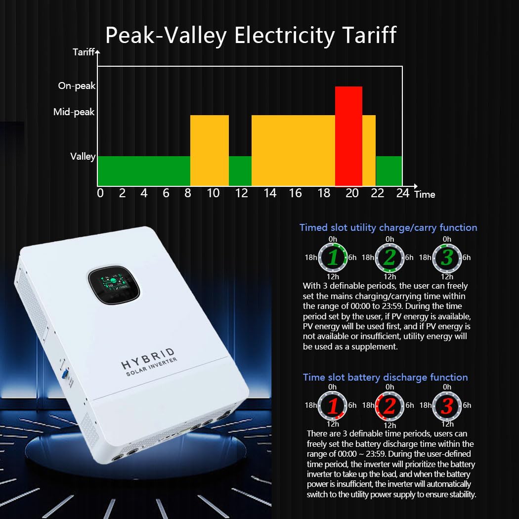 Y&H 10KW Hybrid Solar Inverter - Split Phase Inverter 10Kw 110V 220V ulasan dan harga
