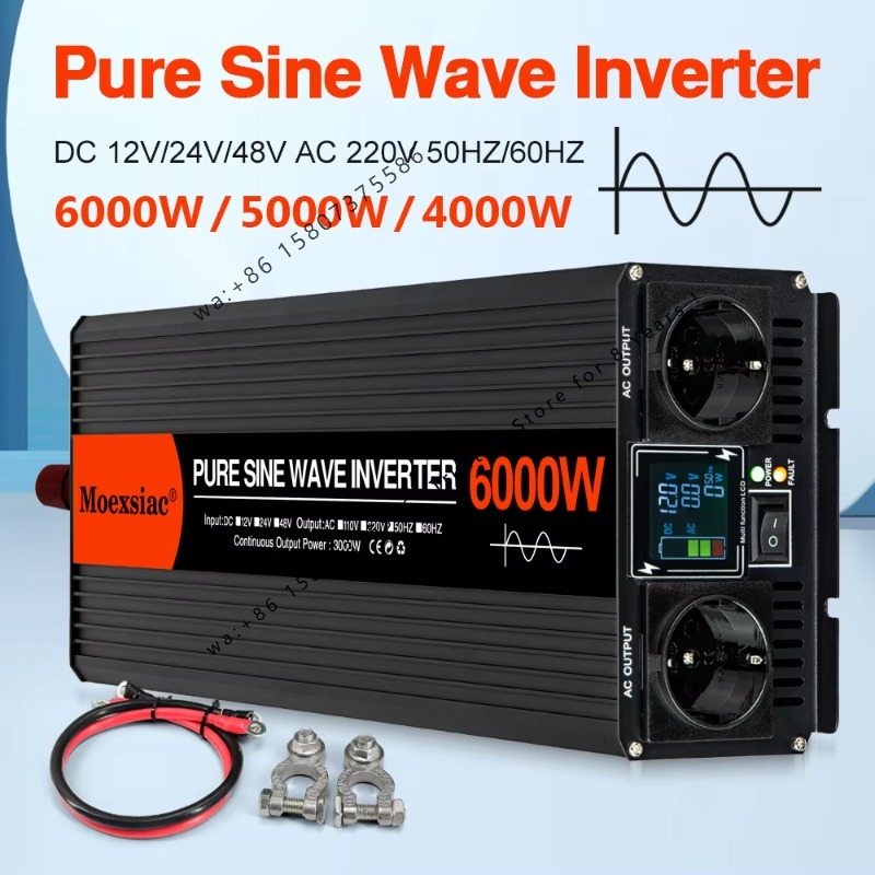 Moexsiac Pure Sine Wave Solar  - Pure Sine Wave Inverter 5000W 48V 220V ulasan dan harga
