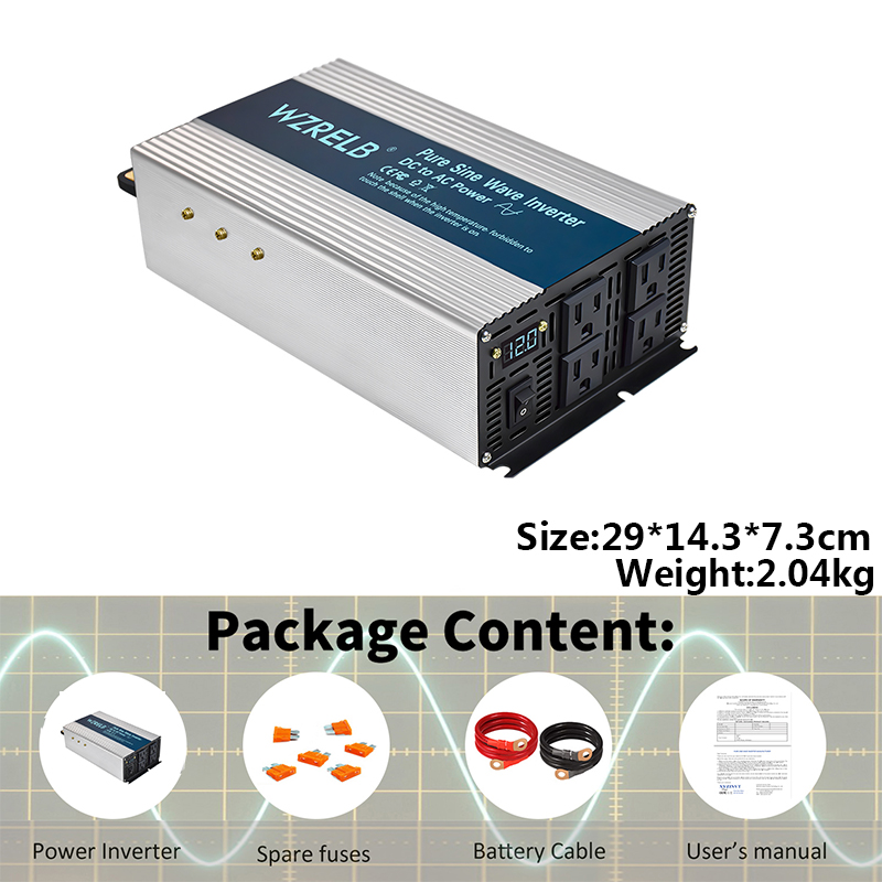 3000W Pure Sine Wave Inverter  - Inverter Pure Sine Wave 60Hz 120V 3000W ulasan dan harga