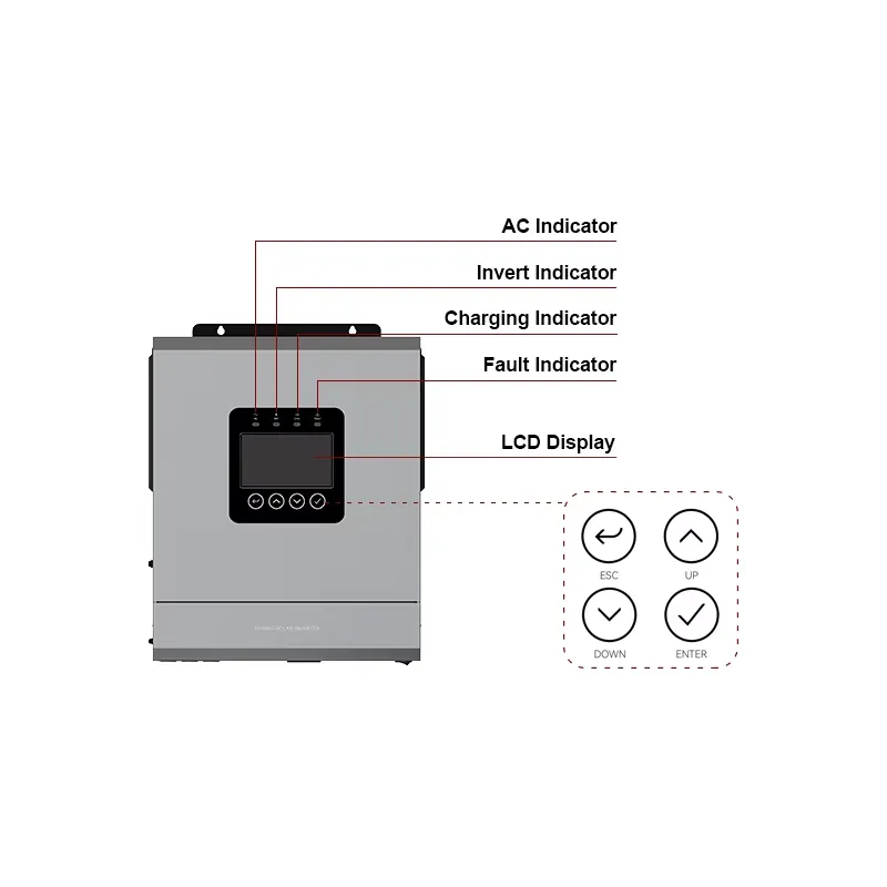 5Kw 6Kw 6.2Kw Off-Grid MPPT So - Off Grid Solar Inverter 48V 6000W ulasan dan harga