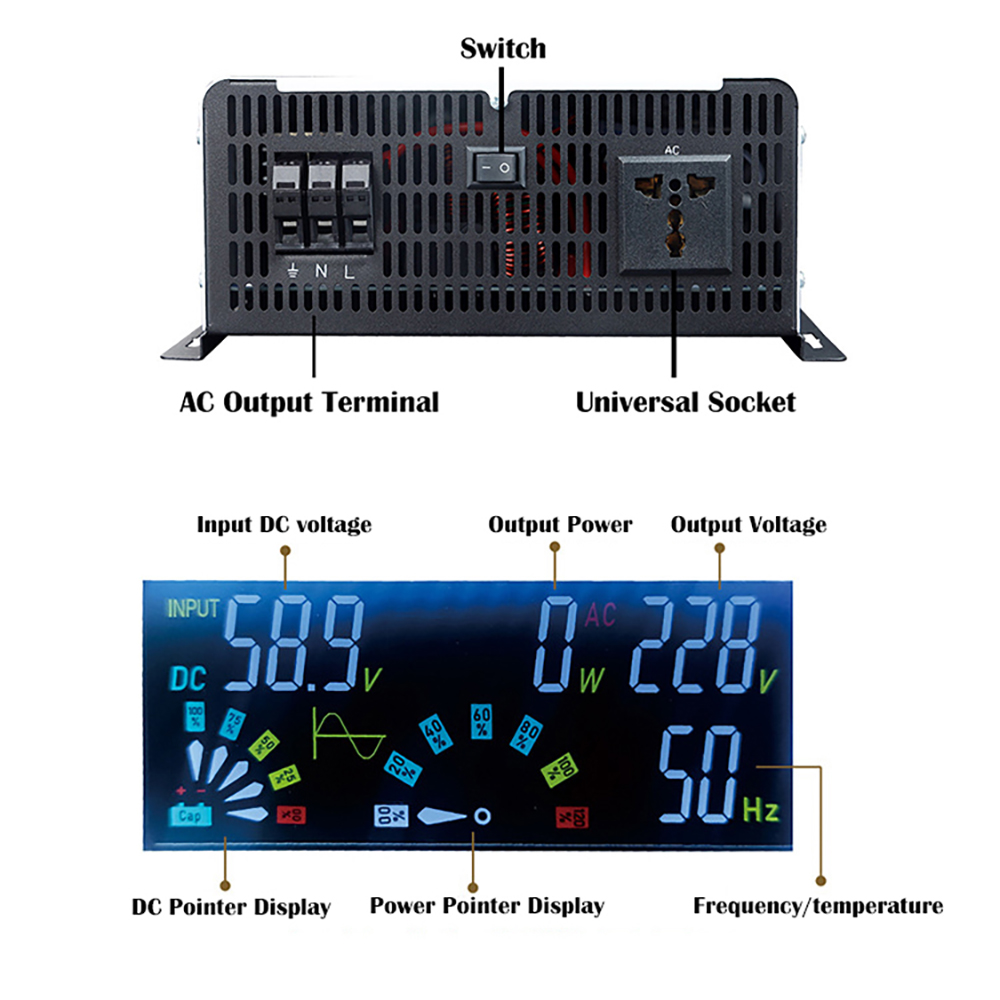 Pure Sine Wave Inverter 12v 22 - Off Grid Solar Inverter 48V 6000W ulasan dan harga