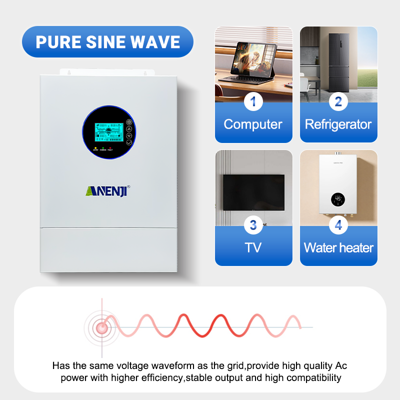 ANENJI Split Phase 12KW 48V Hy - Off Grid Solar Inverter 48V 6000W ulasan dan harga