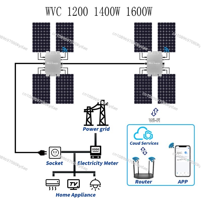 Waterproof Solar Grid Tie Micr - Micro Inverter 1400W Solar Grid Tie ulasan dan harga
