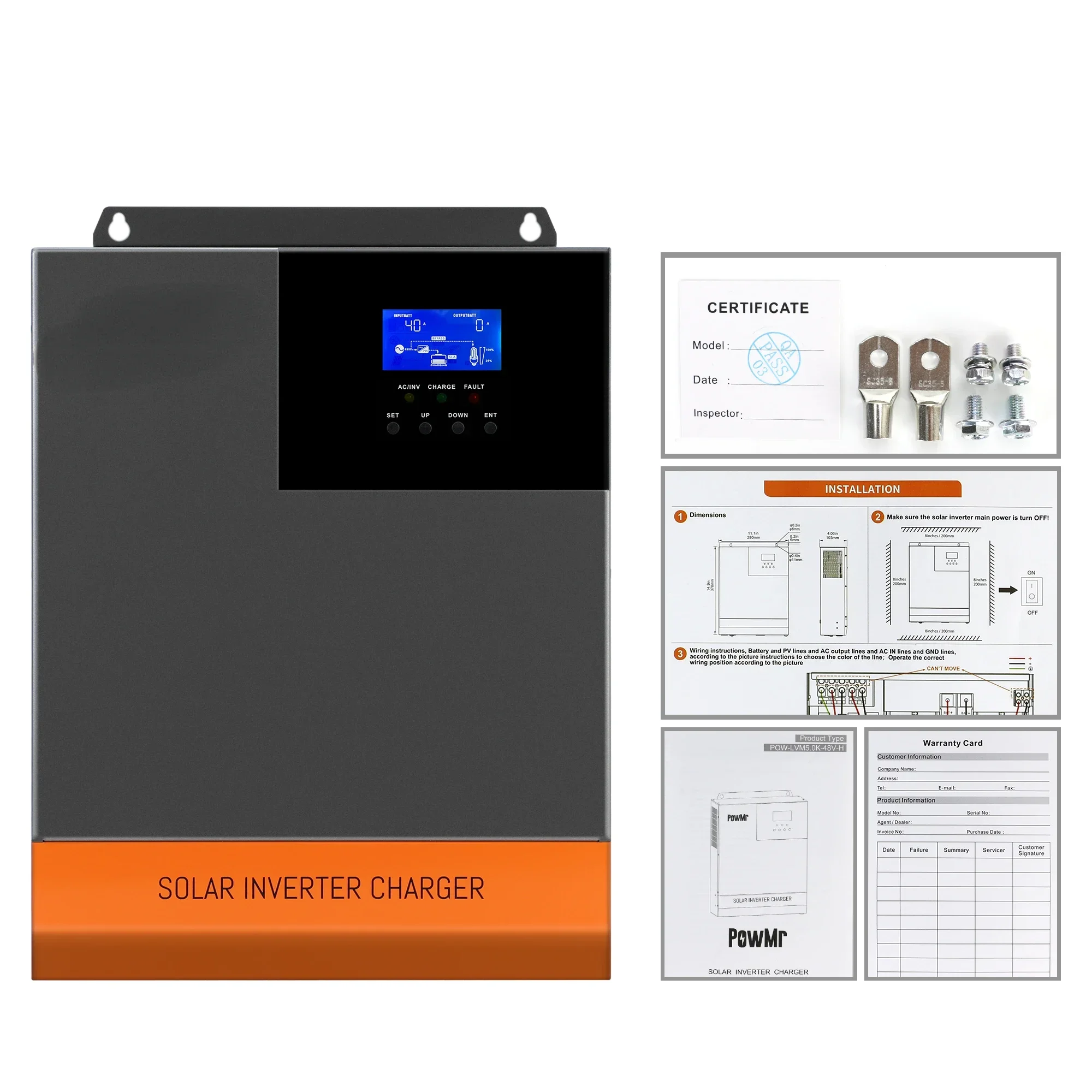 5.5kW MPPT 100A optical 220V 4 - Hybrid Solar Inverter 5.5Kw Mppt 48V ulasan dan harga