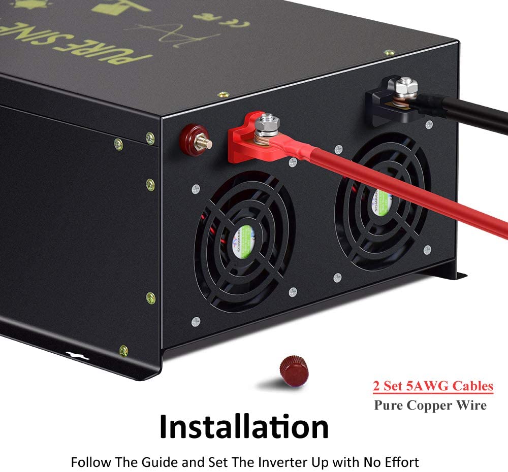 Off Grid Pure Sine Wave Solar  - Pure Sine Wave Inverter 5000W 48V 220V ulasan dan harga