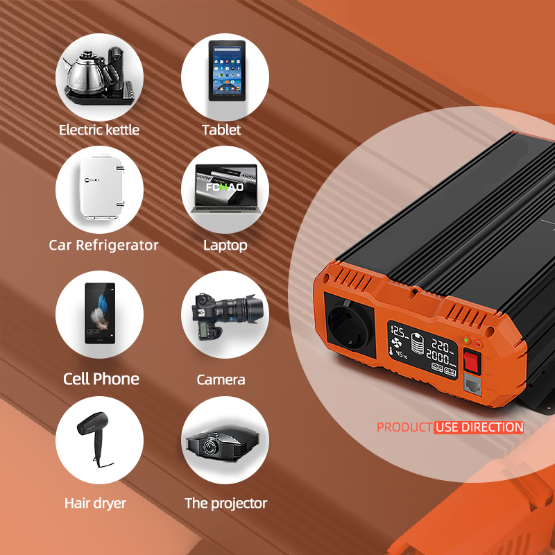 FCHAO 4000W Power Pure Sine Wa - Power Inverter 12V 220V 4000W Continuous ulasan dan harga