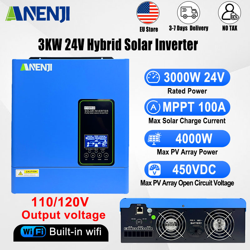 24V 3000W 120V off grid solar  - Inverter Pure Sine Wave 60Hz 120V 3000W ulasan dan harga
