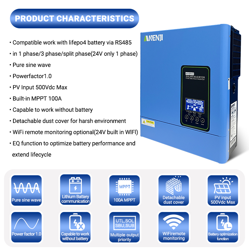24V 3000W 120V off grid solar  - Inverter Pure Sine Wave 60Hz 120V 3000W ulasan dan harga