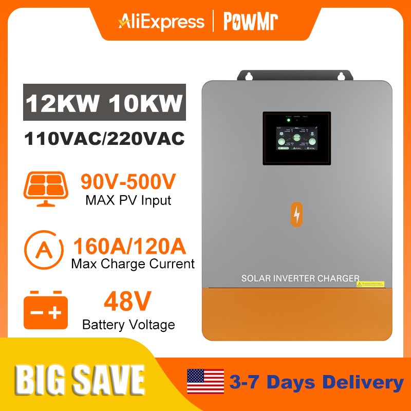 PowMr 12KW 10KW Split Phase In - Split Phase Inverter 10Kw 110V 220V ulasan dan harga