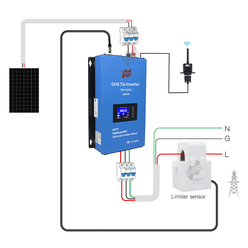 20M Limiter Sensor Cable For 1 - Grid Tie Inverter Limiter 2000W ulasan dan harga