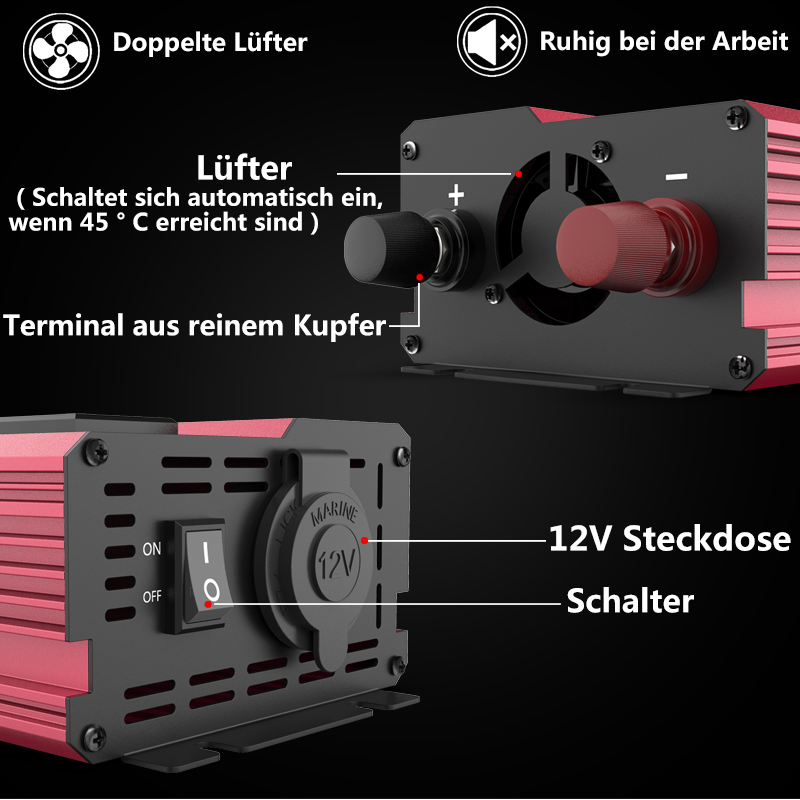 12V To 220V 4000W Peak Power I - Power Inverter 12V 220V 4000W Continuous ulasan dan harga