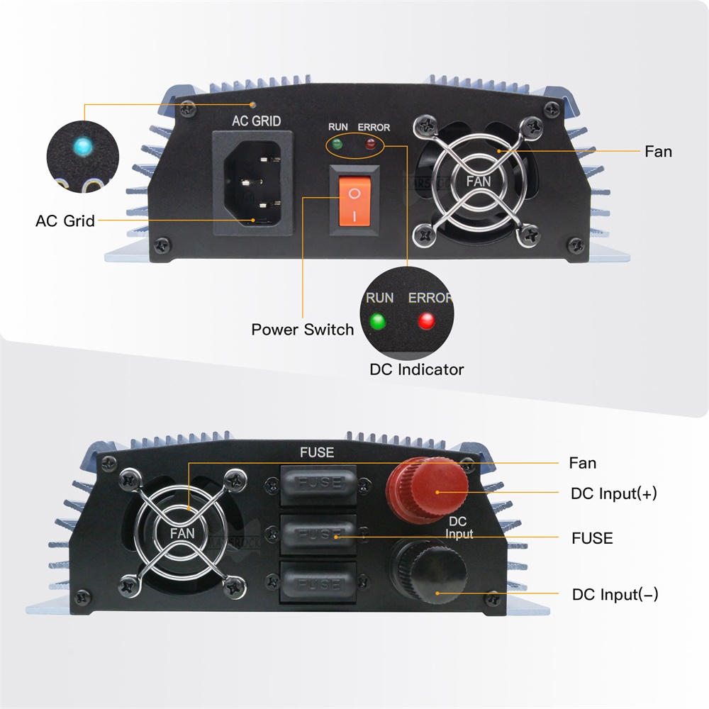 18V 24V 36V 1400W Solar On Gri - Micro Inverter 1400W Solar Grid Tie ulasan dan harga